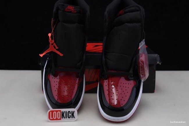 Cheap LUCY 1 High 555088-063 Bred OG Air Jordan Patent 0727